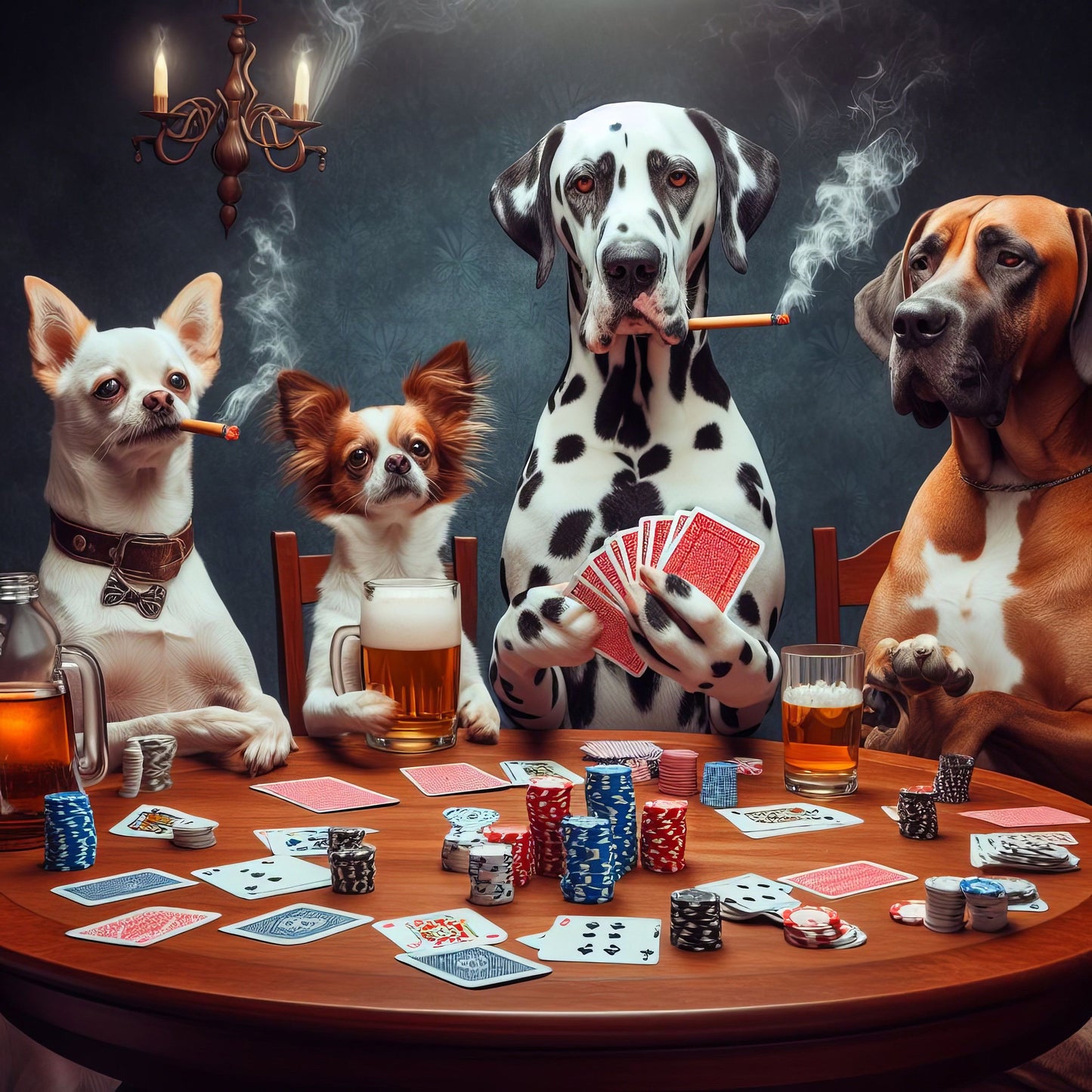 Playing Poker Dog | Diamond Painting