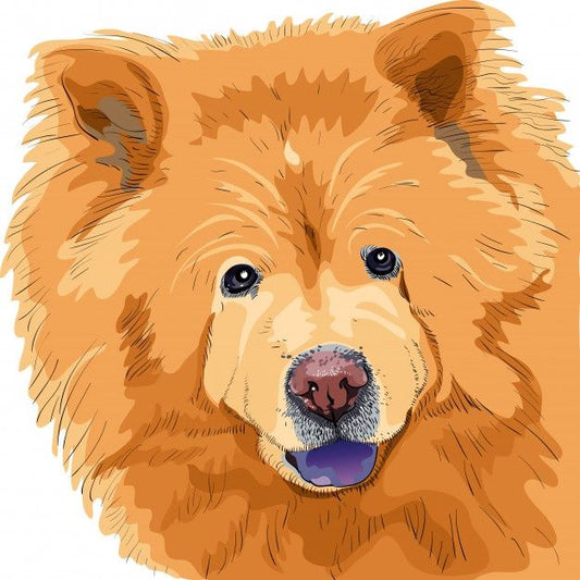 Dog Chow Chow | Diamond Painting