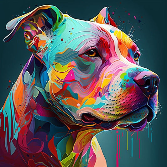 Dog Staffordshire Bull Terrier | Diamond Painting