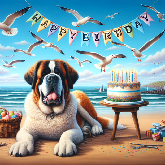 Saint Bernard Dog | Diamond Painting