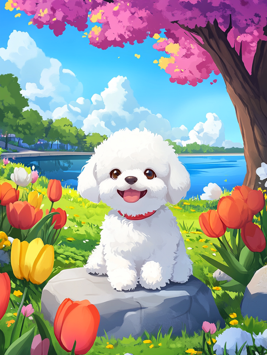 Park Dog | Diamond Painting