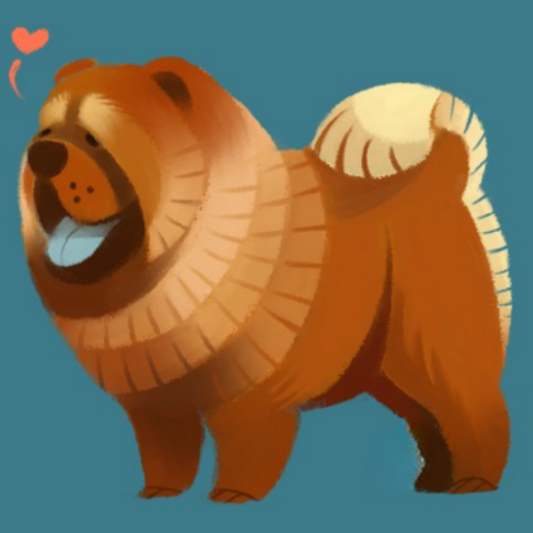 Dog Chow Chow | Diamond Painting