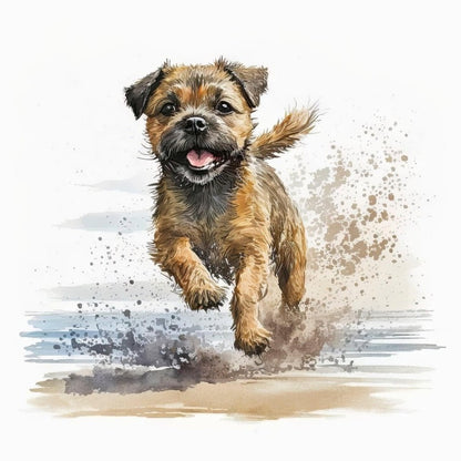 Dog Border Terrier | Diamond Painting
