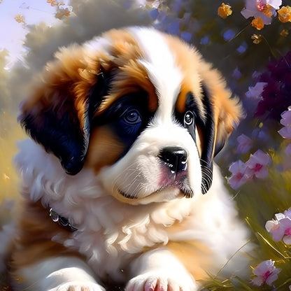 Saint Bernard Dog | Diamond Painting