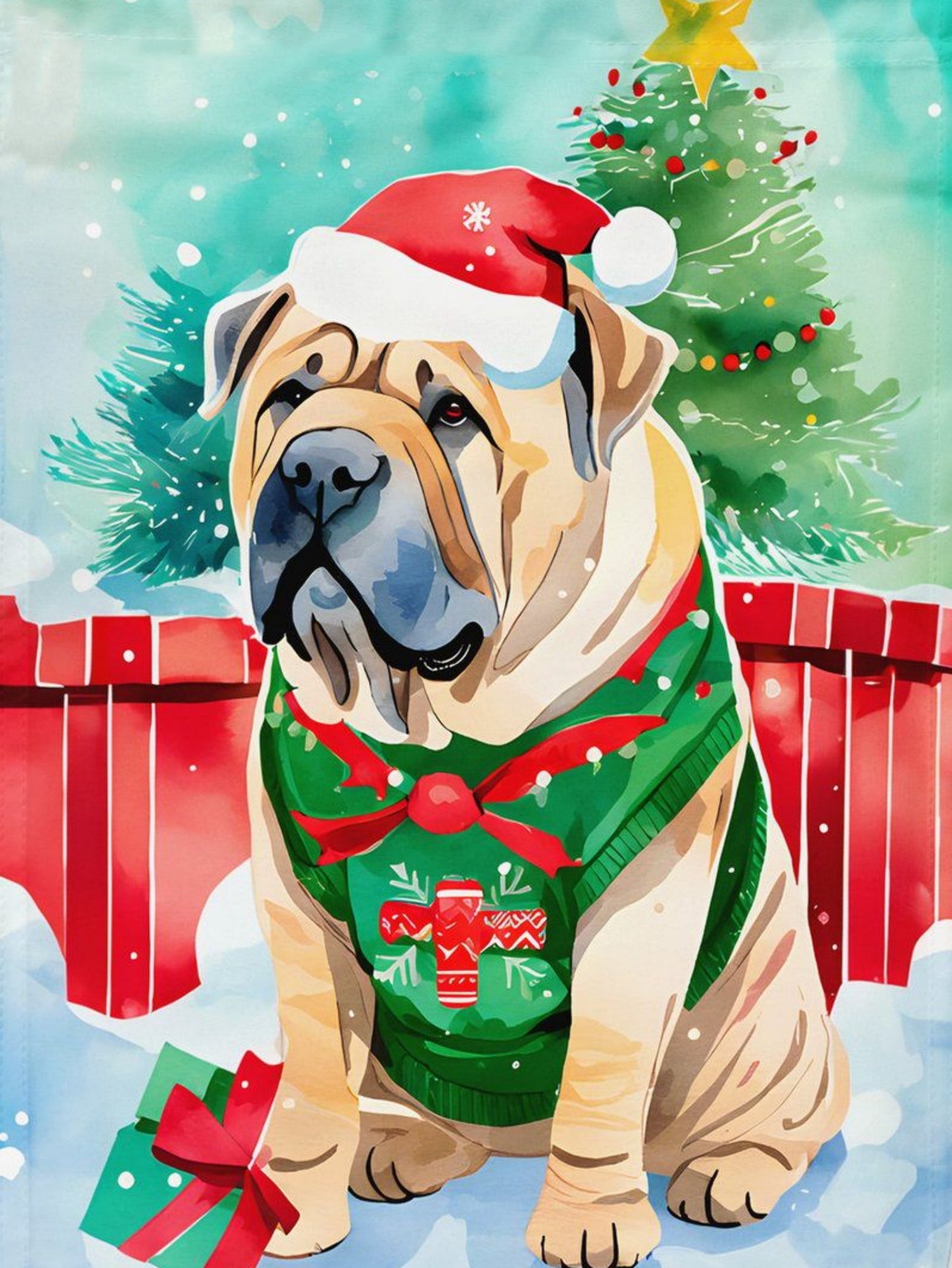 Shar Pei Dog | Diamond Painting
