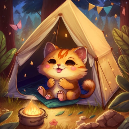 Midnight Cat | Diamond Painting
