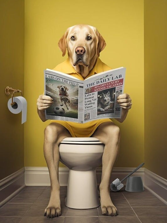 Toilet Dog | Diamond Painting