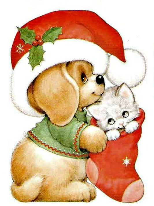 Christmas Dog | Diamond Painting