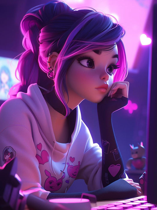 Beautiful Girl | Diamond Painting