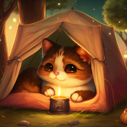 Midnight Cat | Diamond Painting