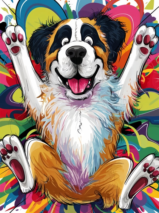 Saint Bernard Dog | Diamond Painting
