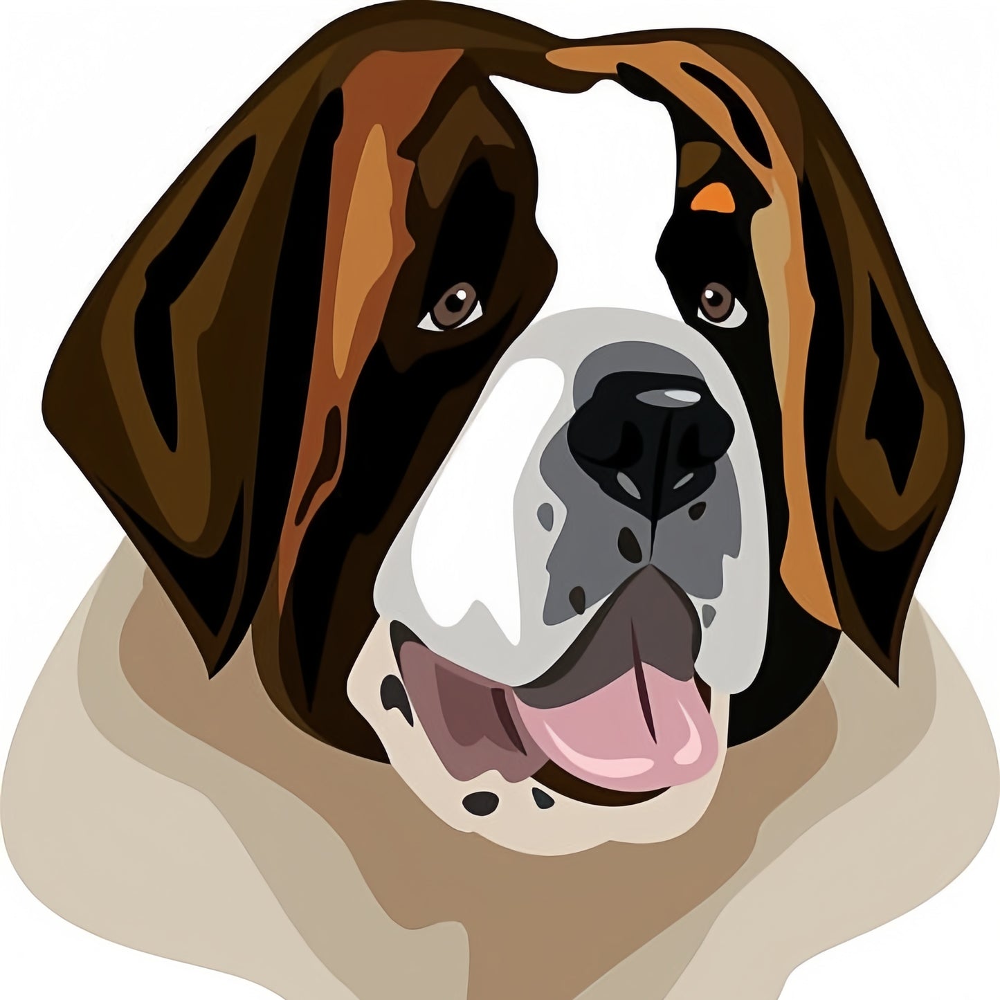 Saint Bernard Dog | Diamond Painting