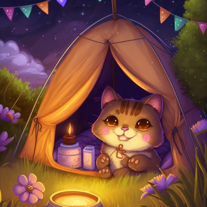 Midnight Cat | Diamond Painting