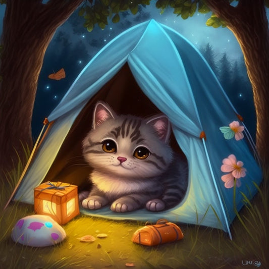 Midnight Cat | Diamond Painting