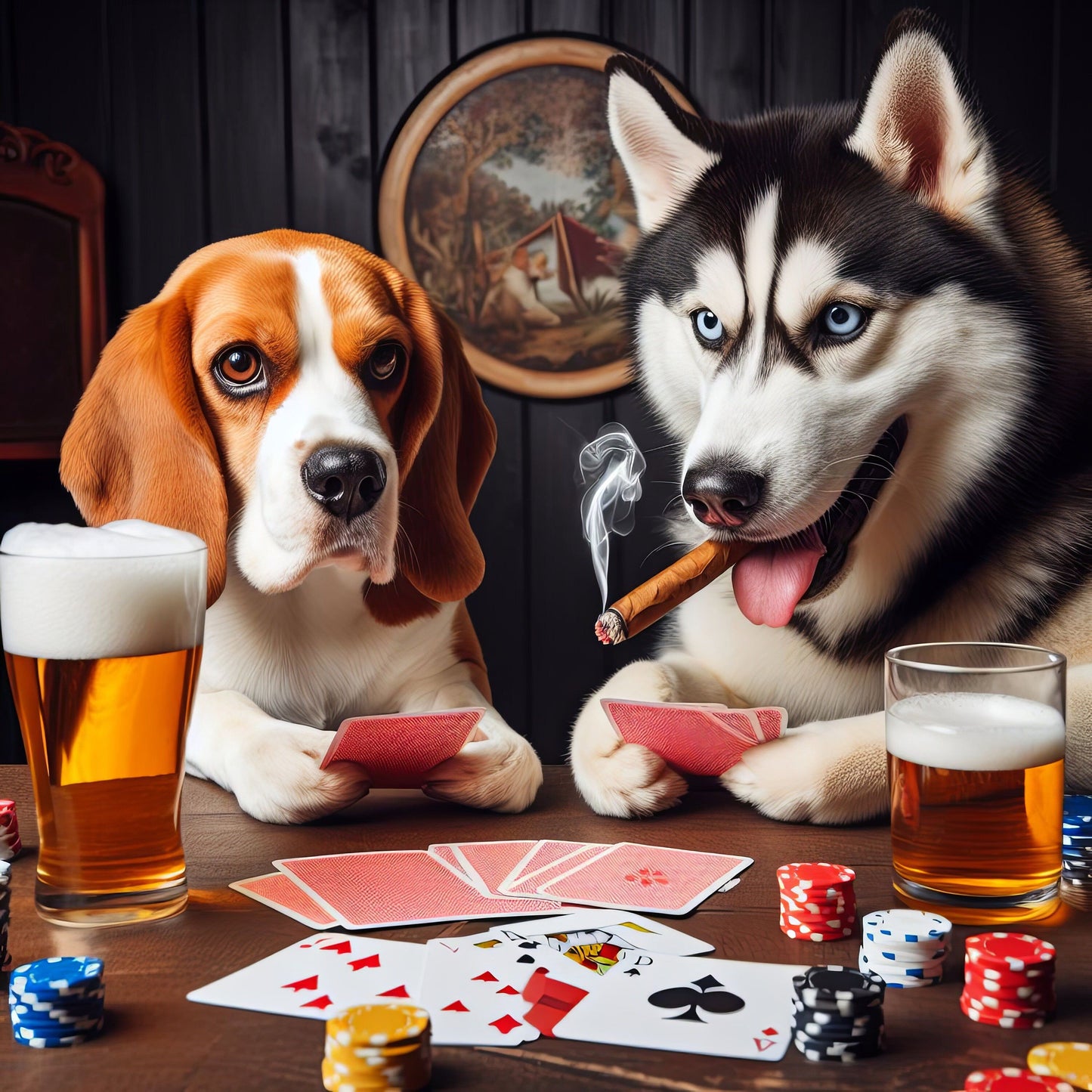 Playing Poker Dog | Diamond Painting