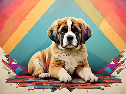 Saint Bernard Dog | Diamond Painting