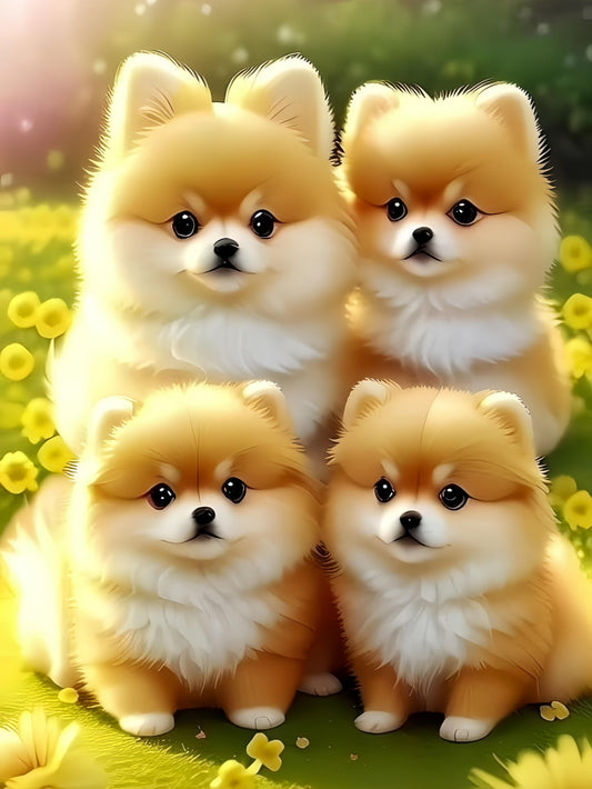 Pomeranian Dog | Diamond Painting