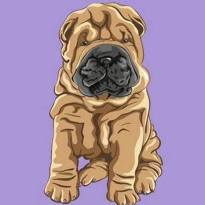 Shar Pei Dog | Diamond Painting