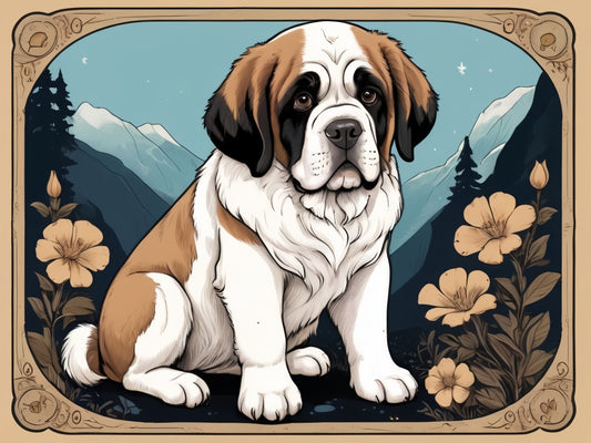 Saint Bernard Dog | Diamond Painting