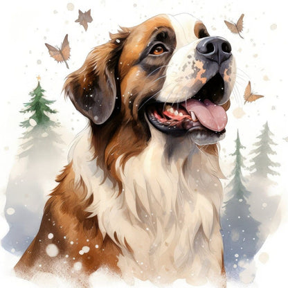 Saint Bernard Dog | Diamond Painting