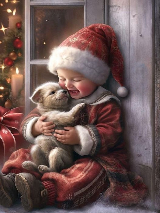 Christmas Dog | Diamond Painting