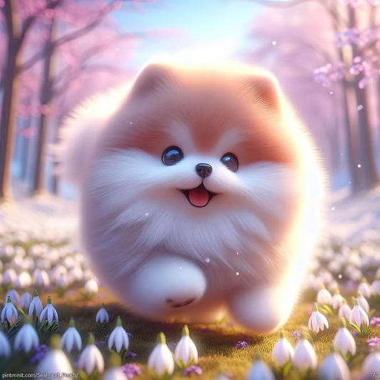 Pomeranian Dog | Diamond Painting