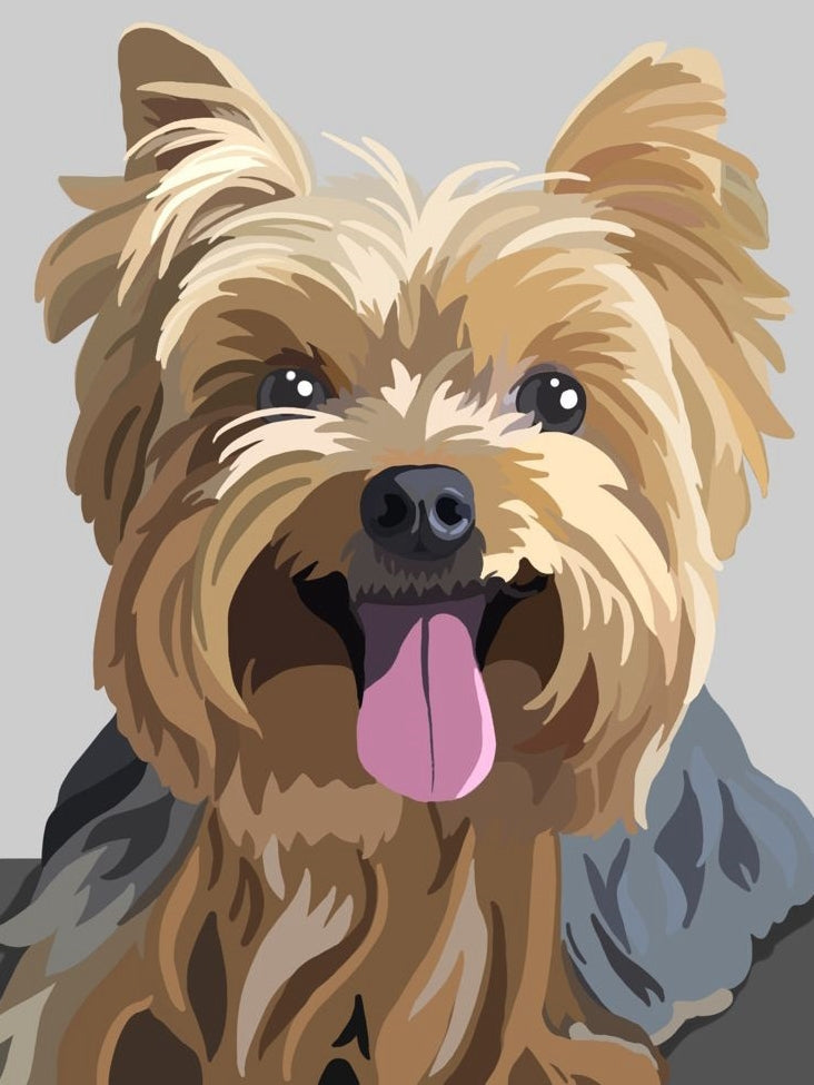 Dog Yorkie | Diamond Painting