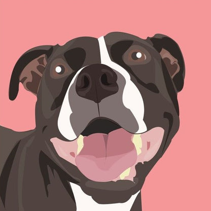 Dog Staffordshire Bull Terrier | Diamond Painting