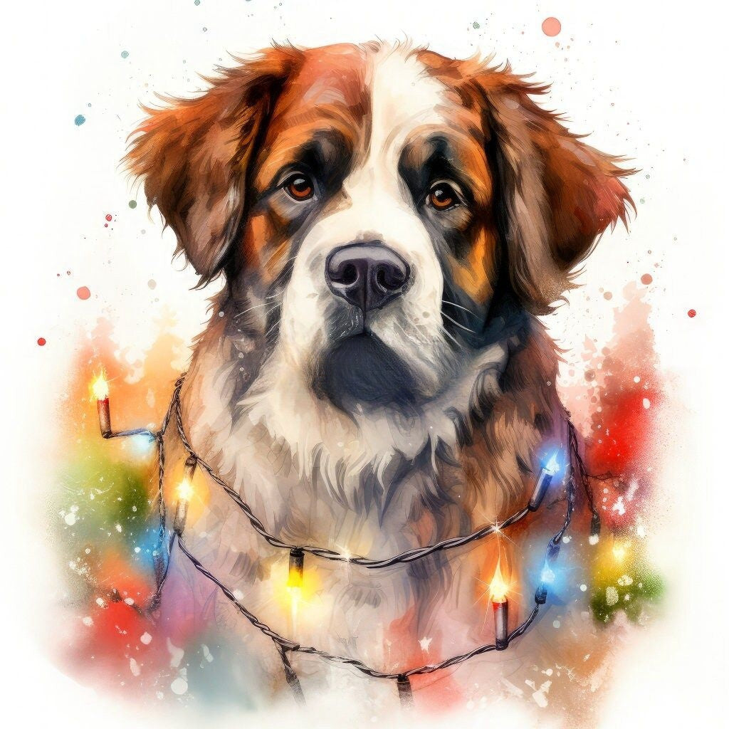Saint Bernard Dog | Diamond Painting