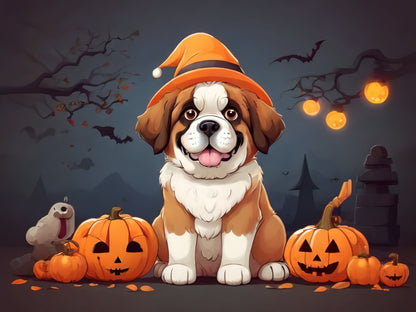 Saint Bernard Dog | Diamond Painting