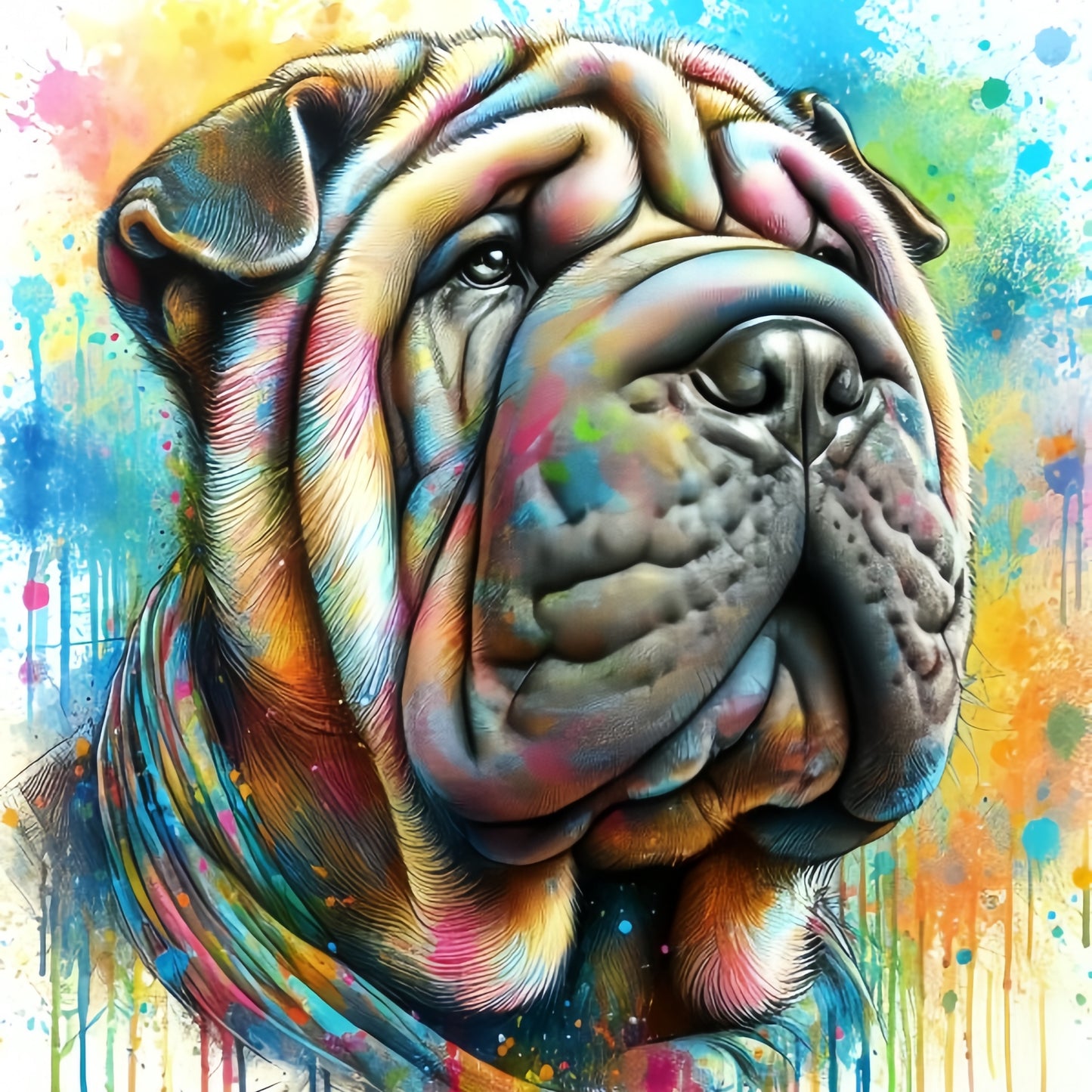 Shar Pei Dog | Diamond Painting