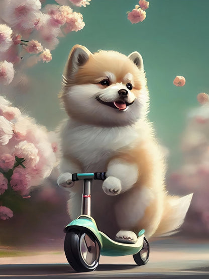 Pomeranian Dog | Diamond Painting