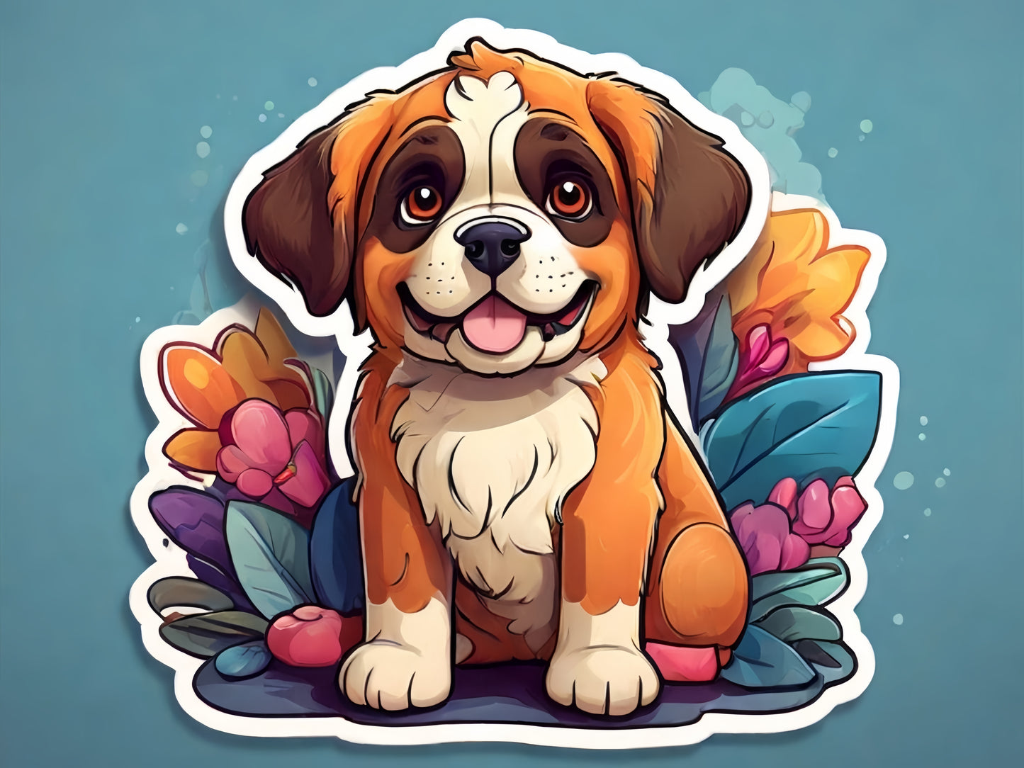 Saint Bernard Dog | Diamond Painting
