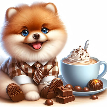 Pomeranian Dog | Diamond Painting