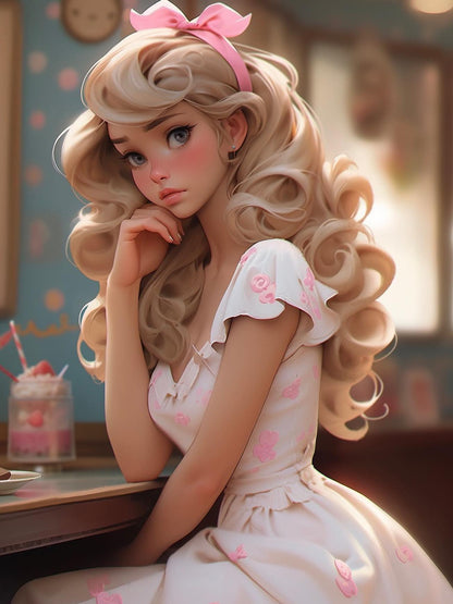 Beautiful Girl | Diamond Painting