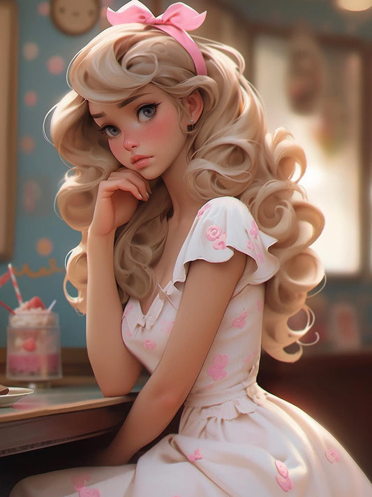 Beautiful Girl | Diamond Painting