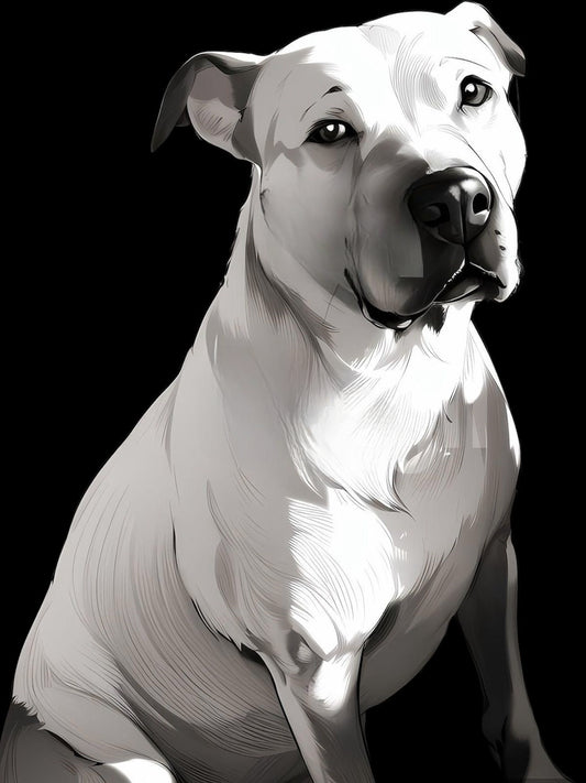 Dog Staffordshire Bull Terrier | Diamond Painting