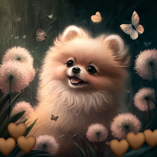 Pomeranian Dog | Diamond Painting
