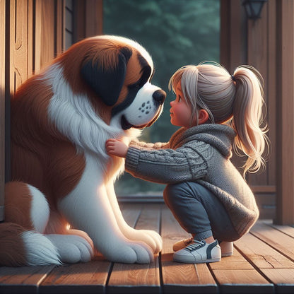 Saint Bernard Dog | Diamond Painting