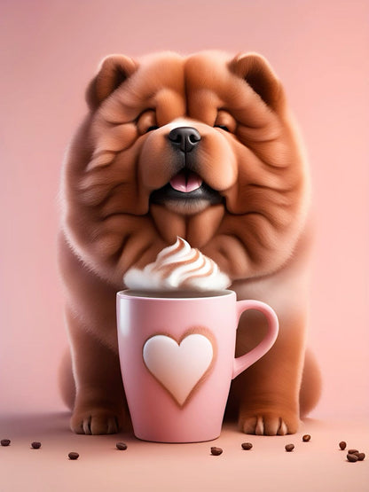 Dog Chow Chow | Diamond Painting