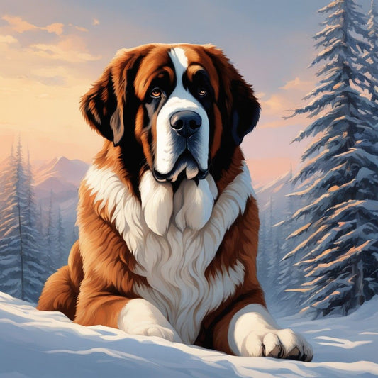 Saint Bernard Dog | Diamond Painting