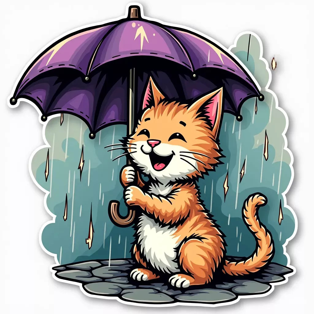 Raining Cat and Dog | Diamond Painting