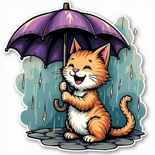 Raining Cat and Dog | Diamond Painting