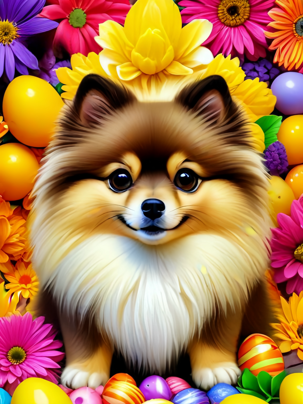 Pomeranian Dog | Diamond Painting