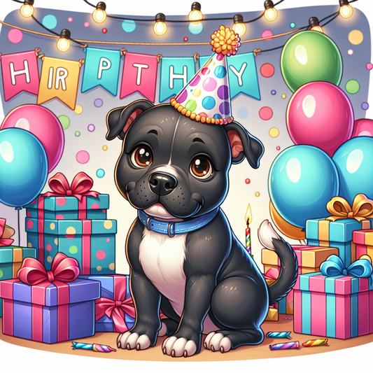 Dog Staffordshire Bull Terrier | Diamond Painting