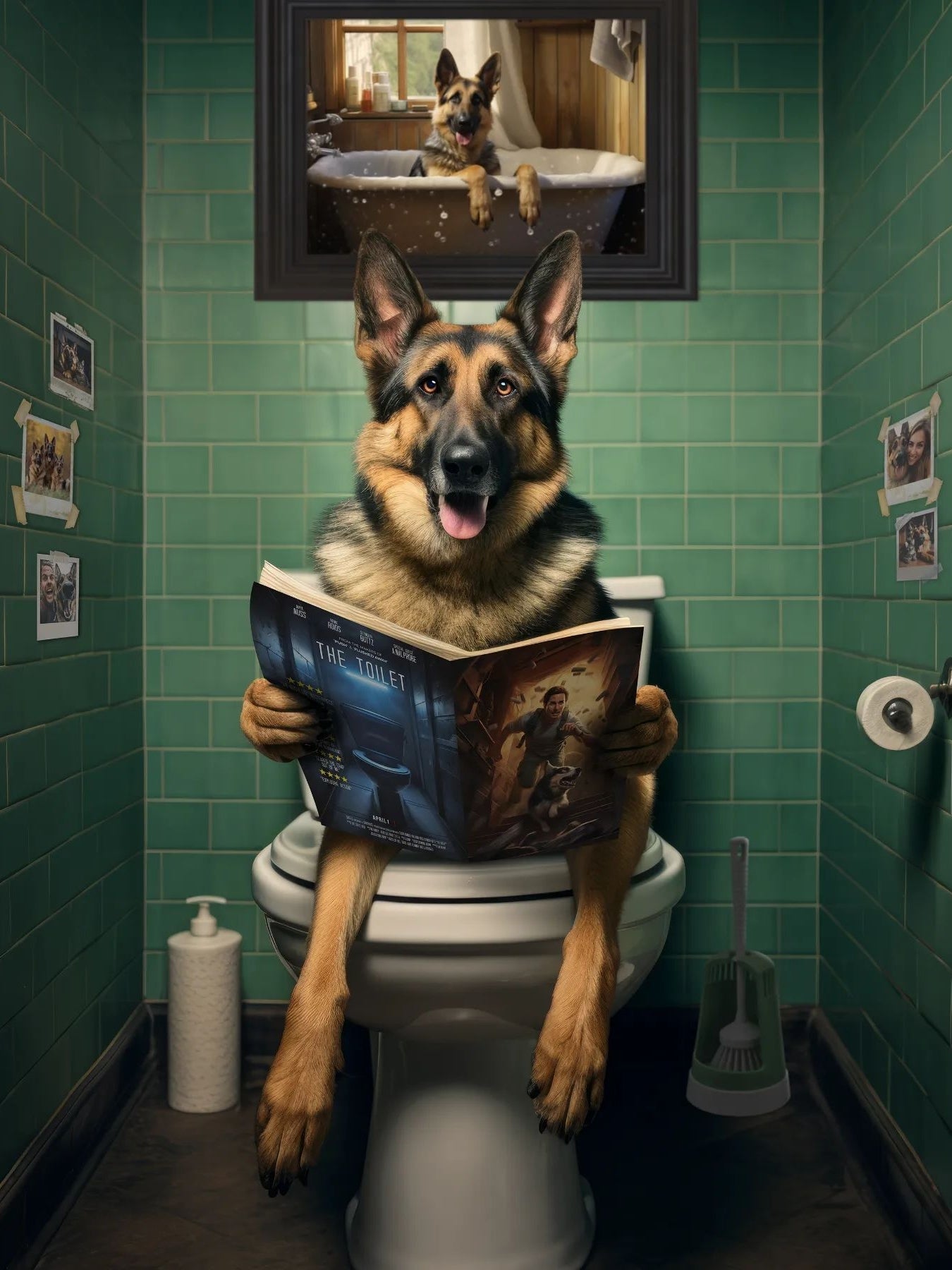 Toilet Dog | Diamond Painting