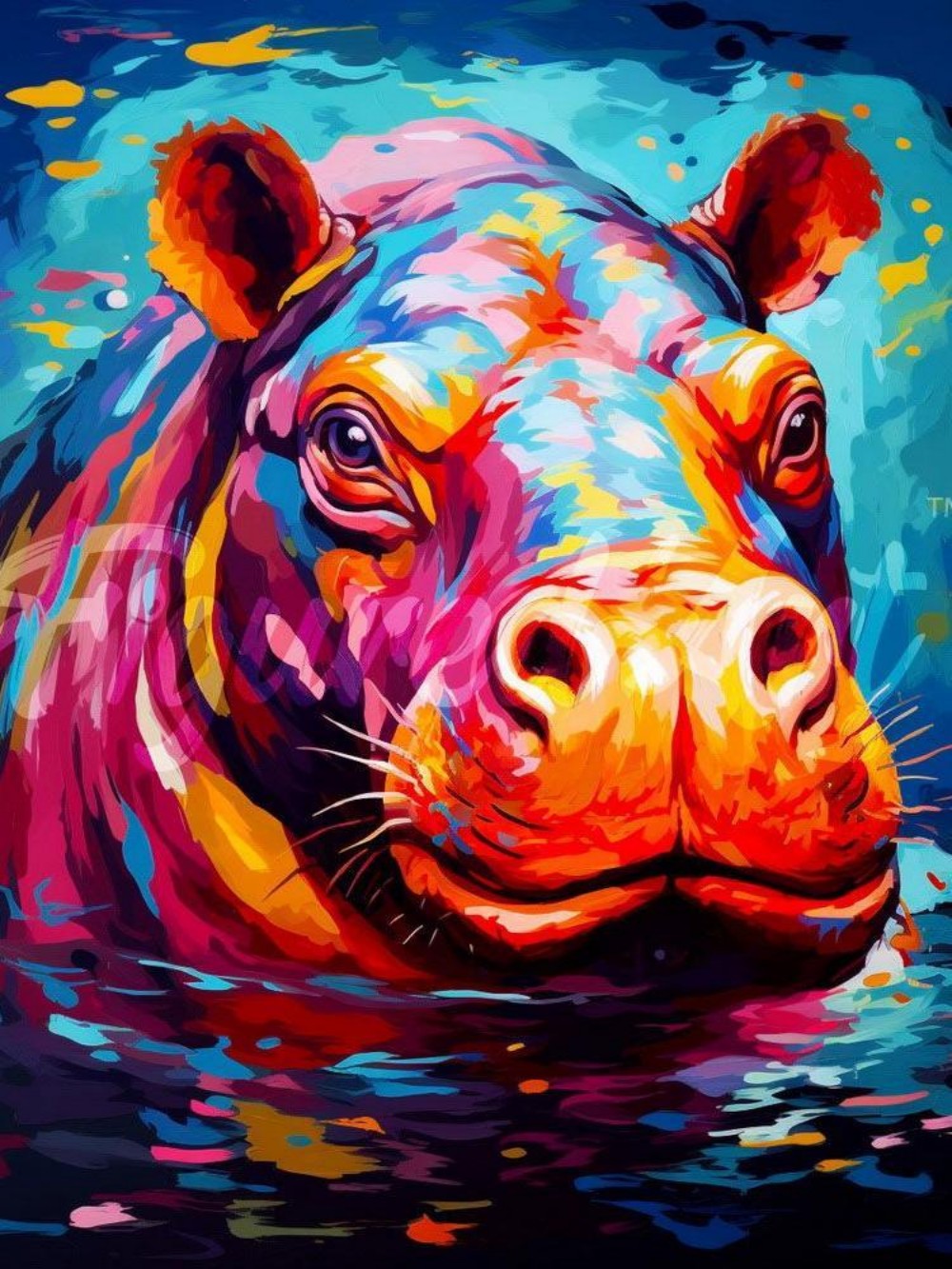 Hippo | Diamond Painting