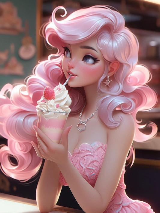 Beautiful Girl | Diamond Painting