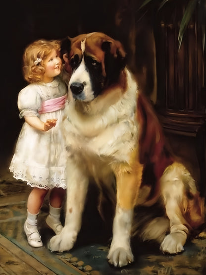 Saint Bernard Dog | Diamond Painting