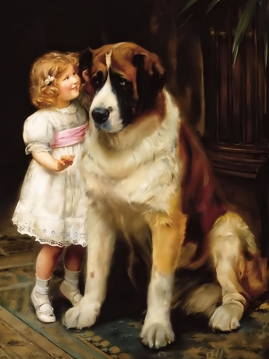 Saint Bernard Dog | Diamond Painting